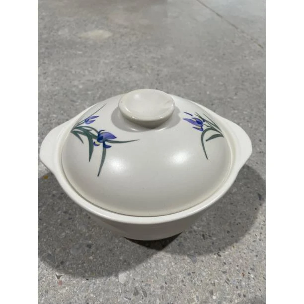 景德镇珍宝0.8升砂锅兰花1785