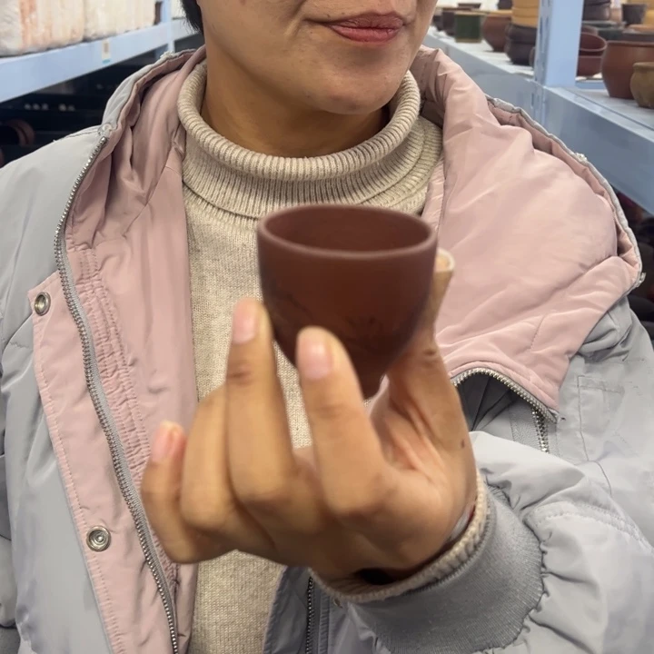 紫砂茶杯迷你主人杯