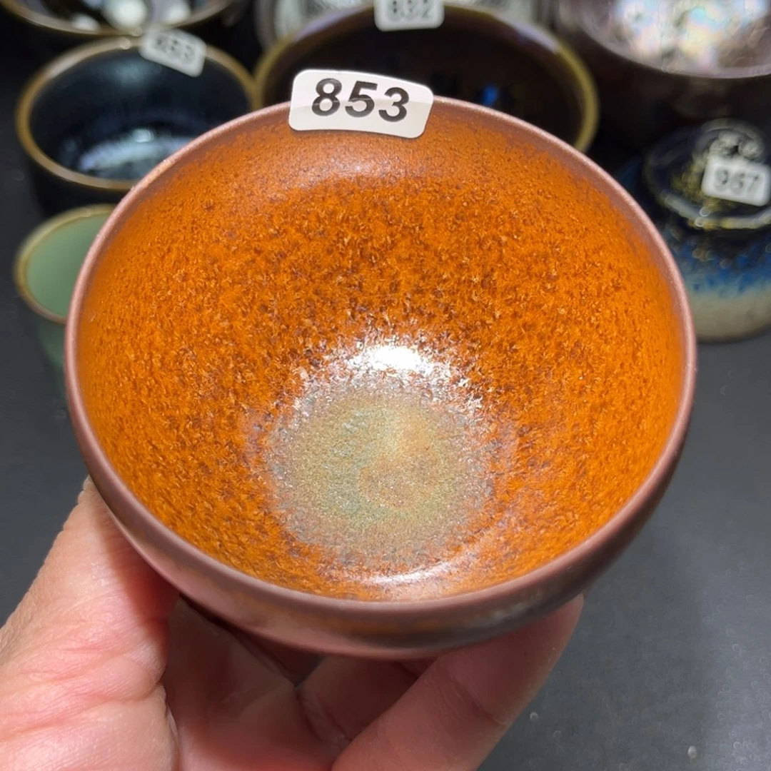 茶盏853 建盏单盏放大漏……