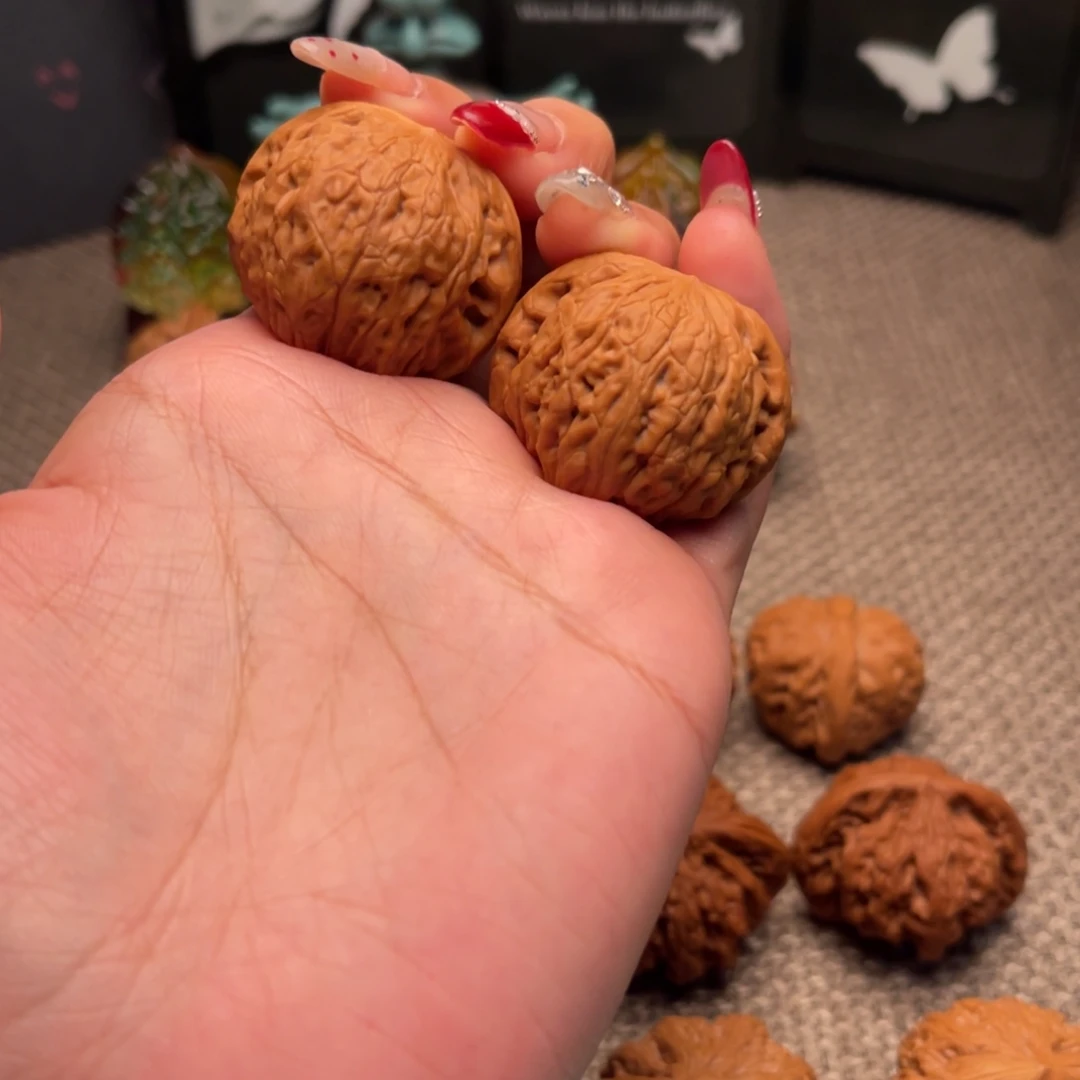 甜***华文玩核桃把件铁锤36