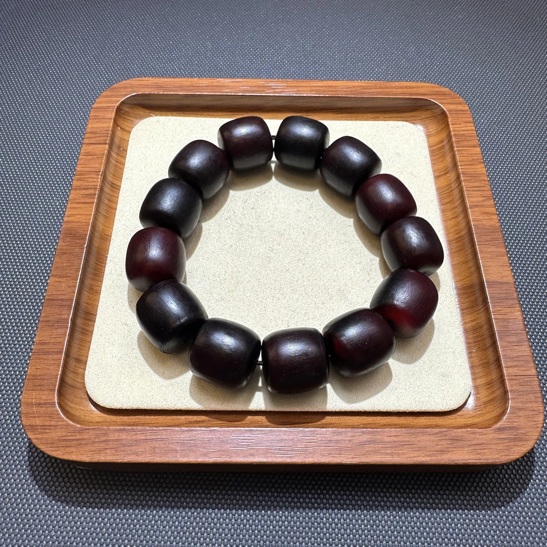 非金属珐琅手链 深色桶珠1.8mi手串 H201