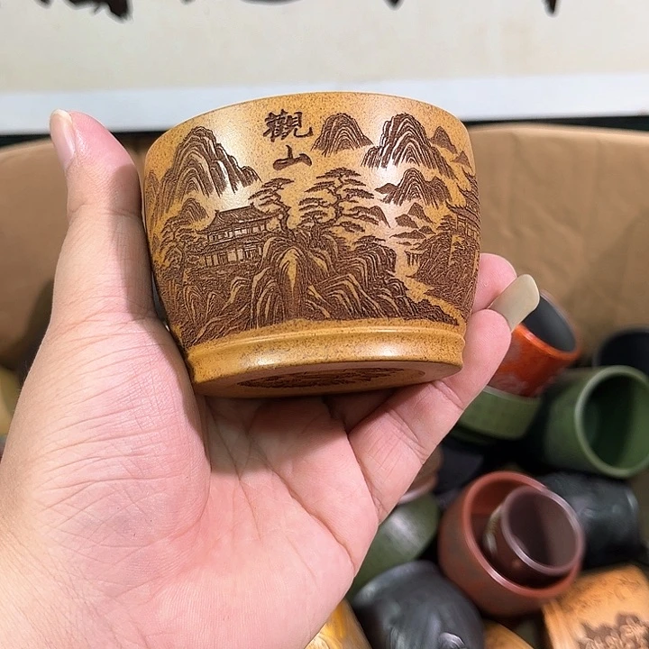 茶杯紫砂全手工紫砂主人杯