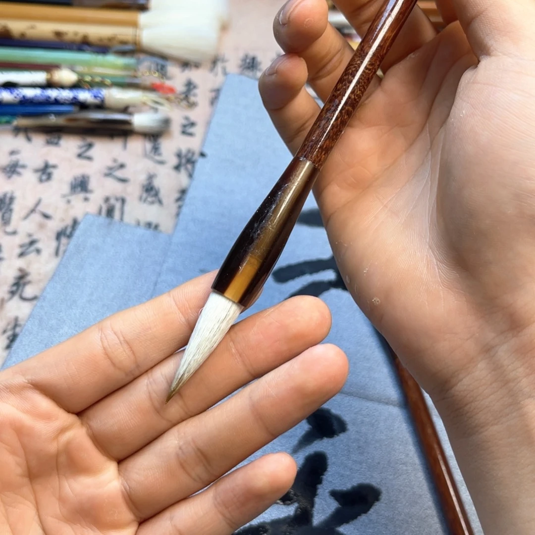 单支牛角中楷毛笔福利