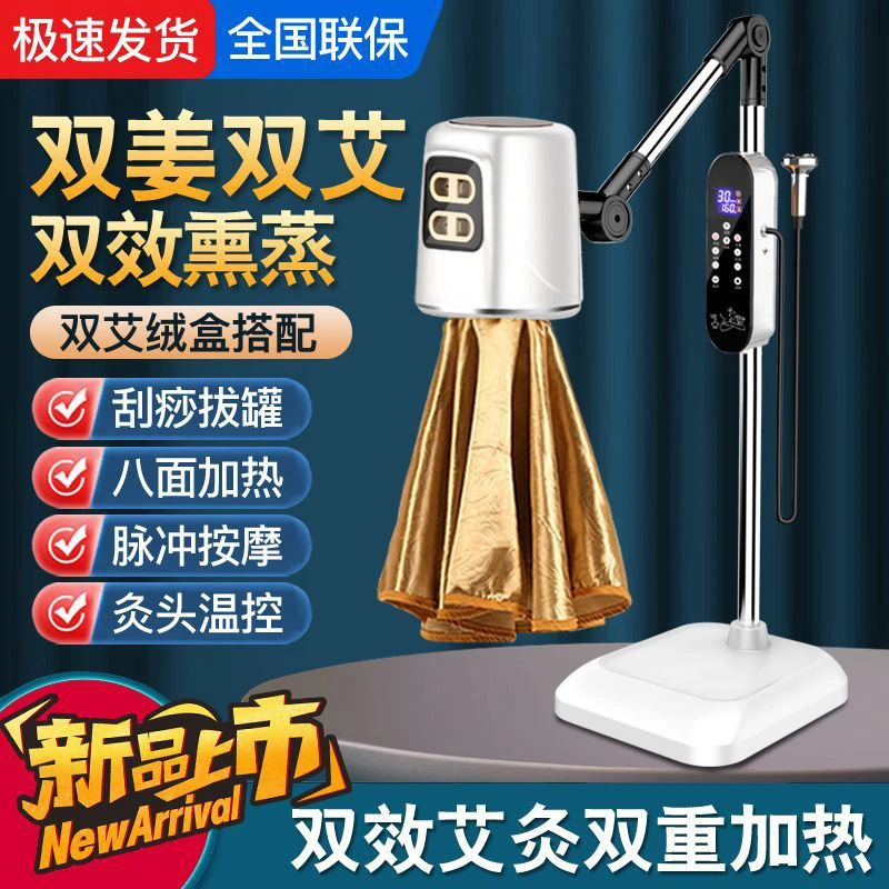 艾灸器美容院专用双仓家用熏蒸仪器理疗艾灸器具热敷电烤艾炙灯