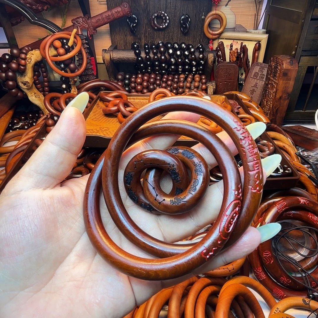 木枣木老料70圈口细圈➕20圈口乾坤圈