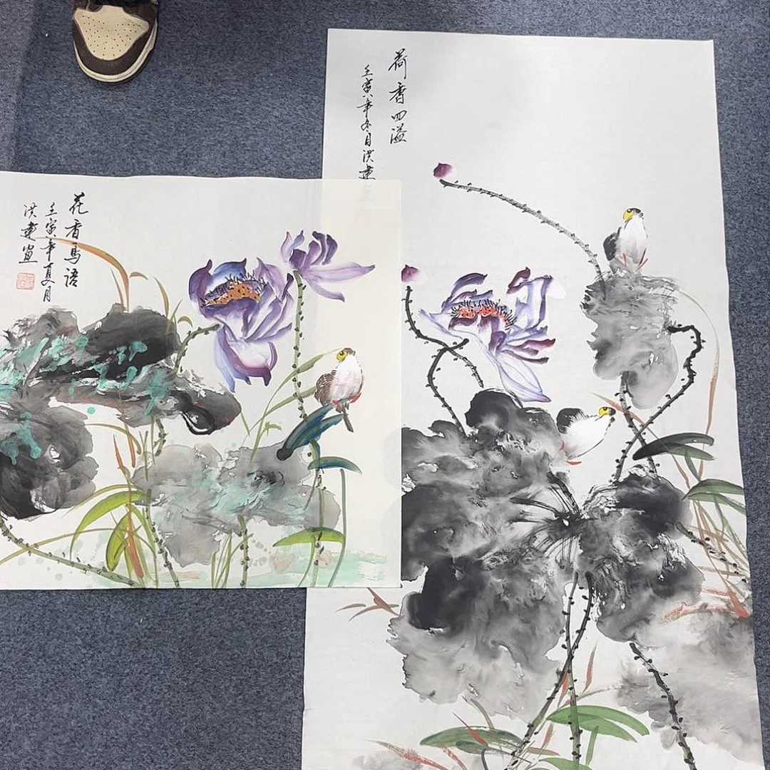 国画宣纸国画纯手绘作品