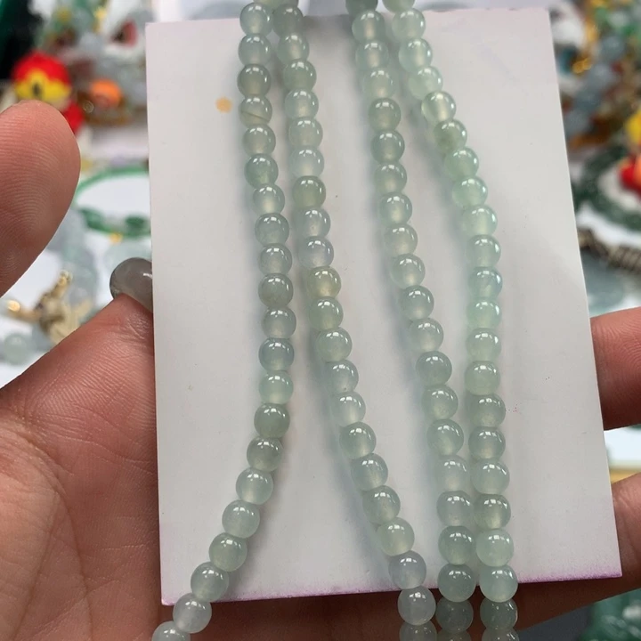 翡翠未镶嵌手链翡翠珠串