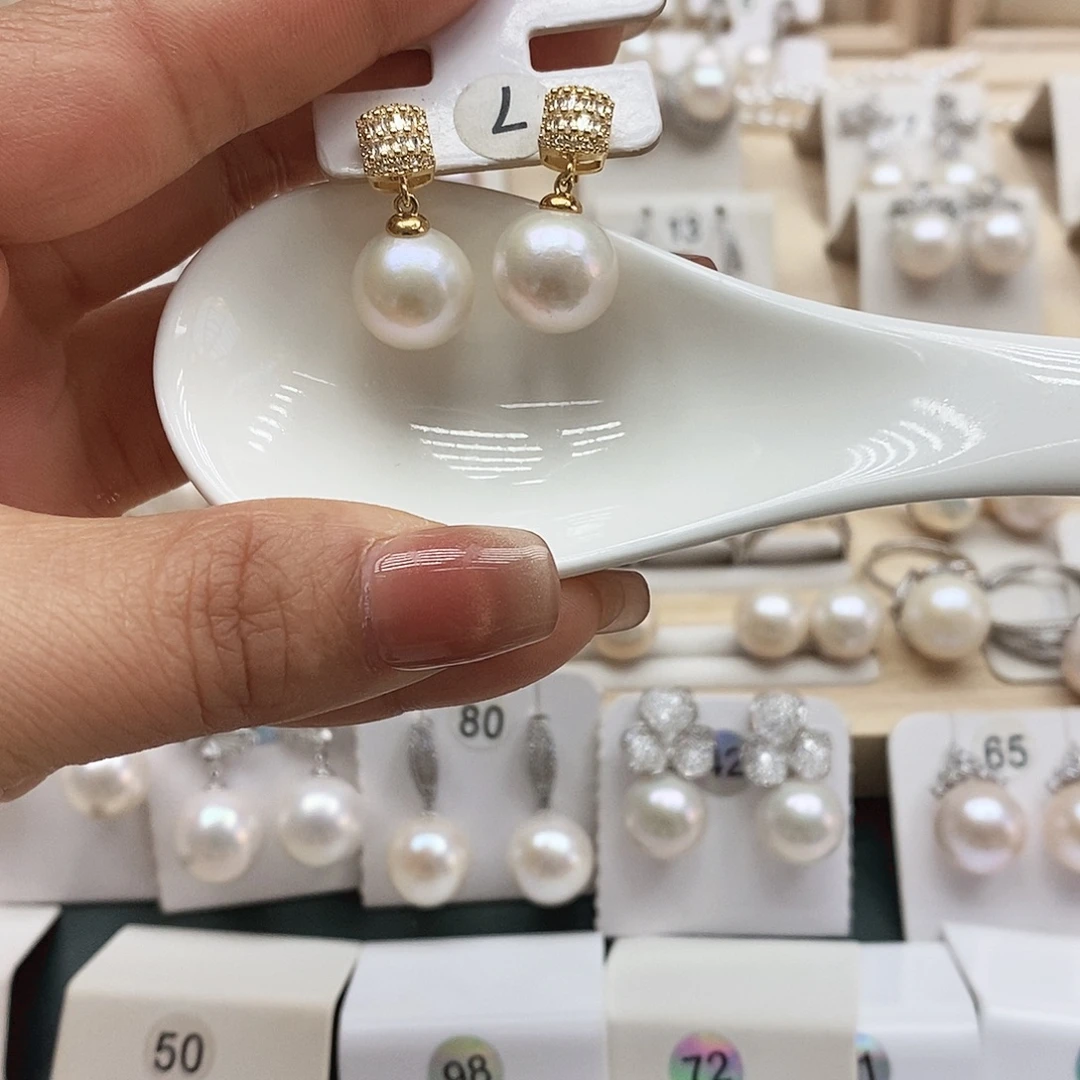 淡水珍珠银S925镶嵌颈饰