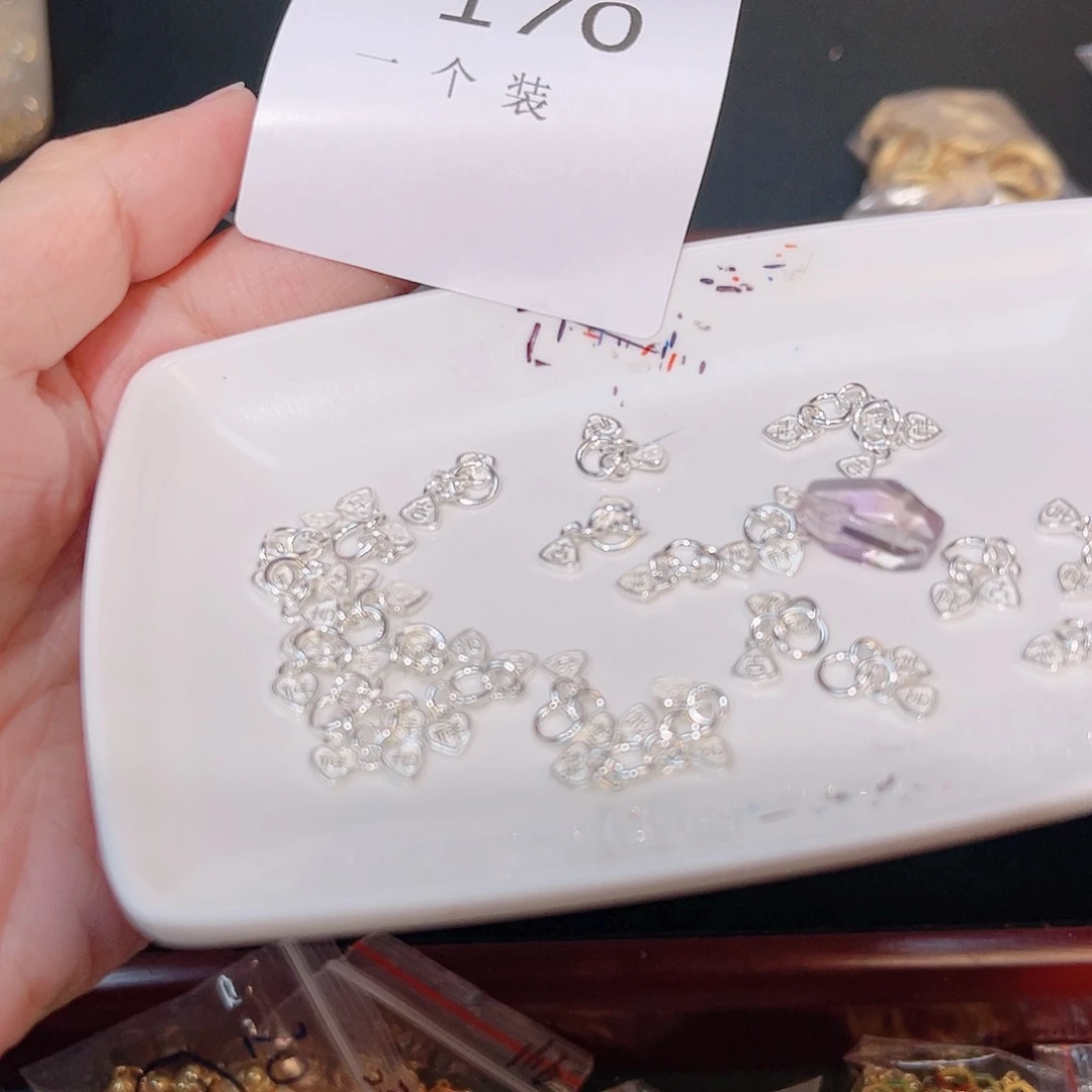 水晶珠宝半成品银S925镶嵌170