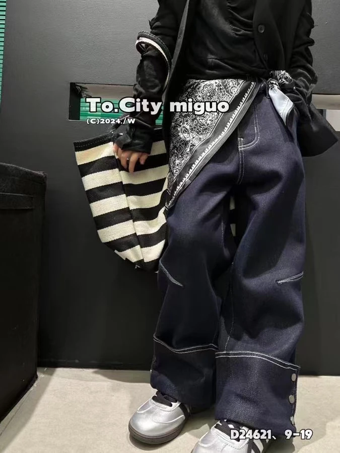 24621DSMG牛仔裤一体绒时尚女裤