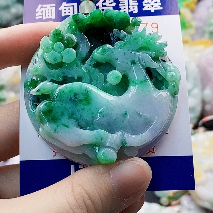 囍***木吊坠(不含链)未镶嵌翡翠