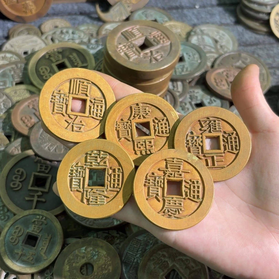 铜花钱手工翻砂铸造工艺品