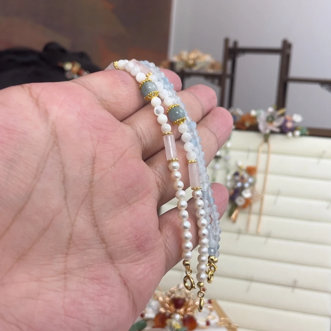 小***王醋酸铁合金海蓝淡水璎珞