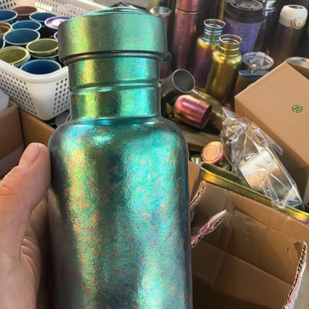 金属一个绿色骑行壶单层微瑕