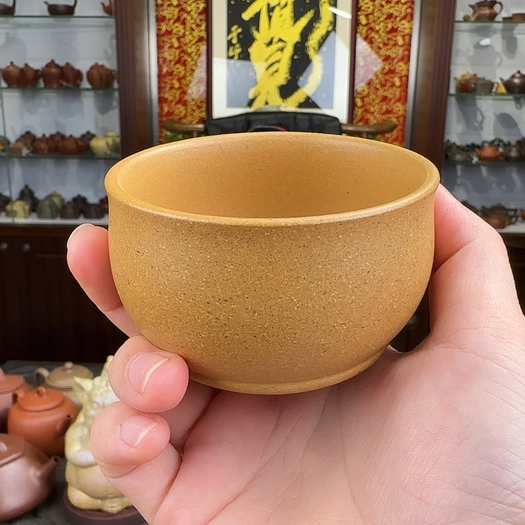 紫砂茶壶大口段泥杯