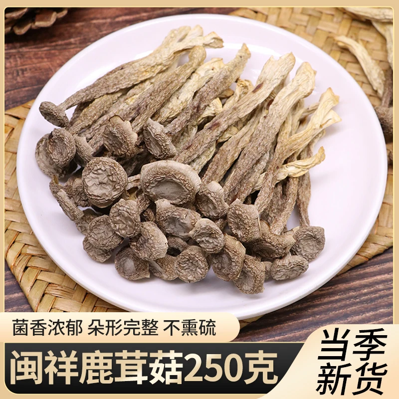 闽祥云南特产鹿茸菇干货250g非特级新货无硫食用菌香菇菌菇煲汤