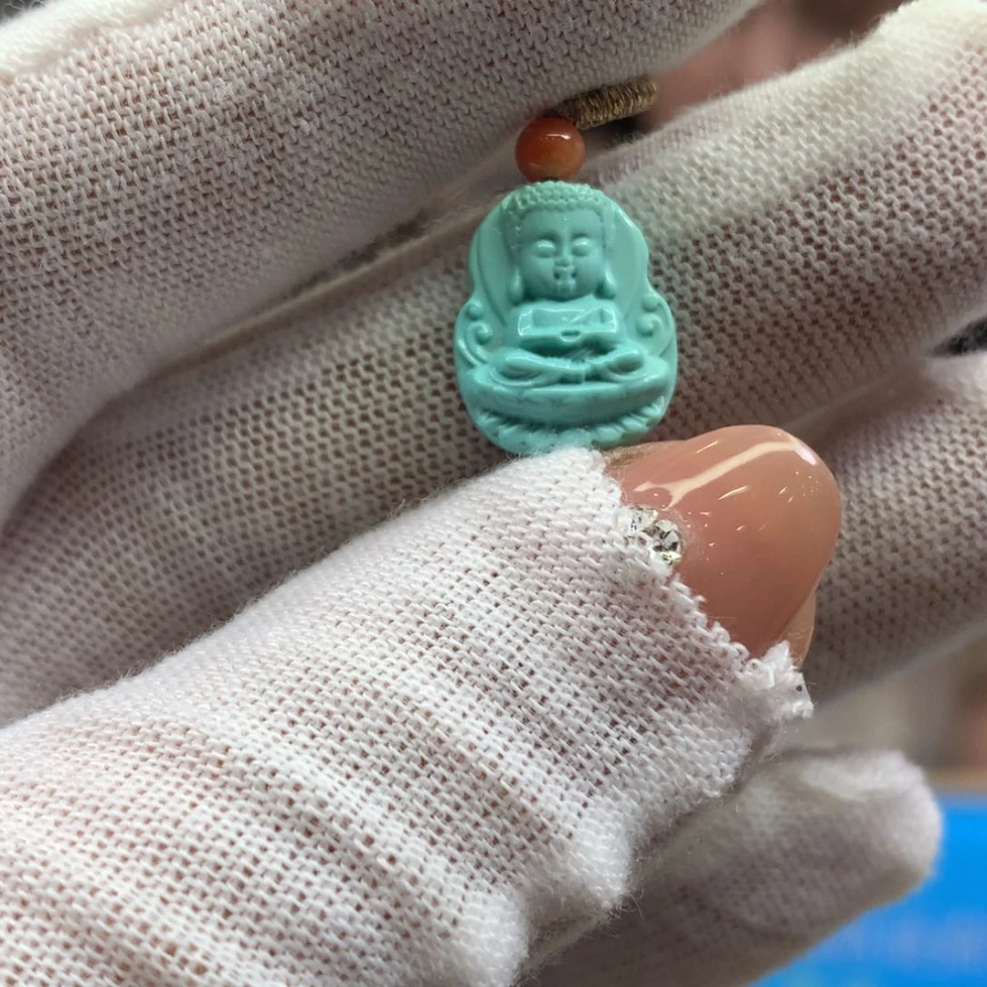 绿松石未镶嵌挂件