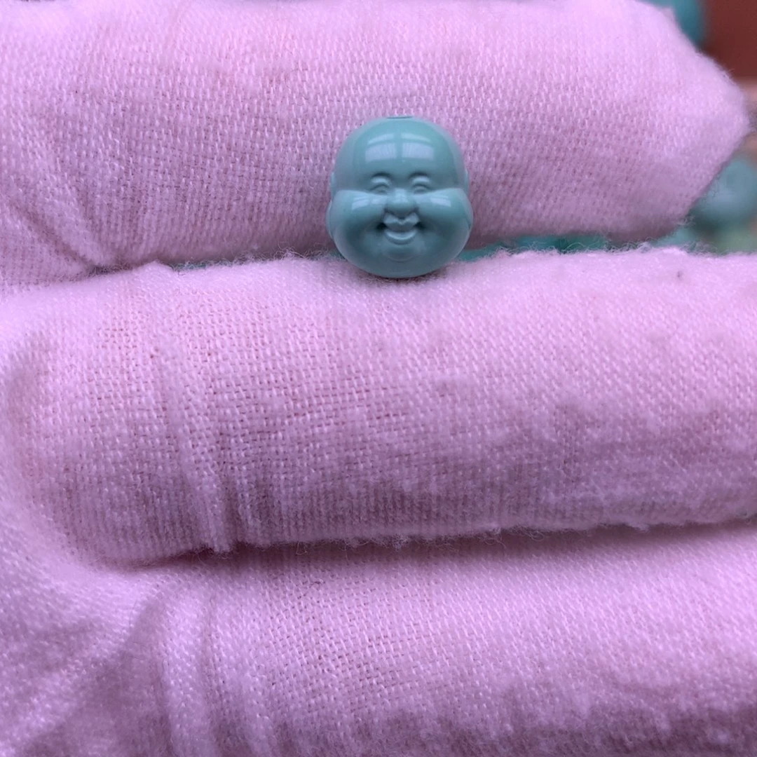 原生态散珠配珠弥勒佛头卡10