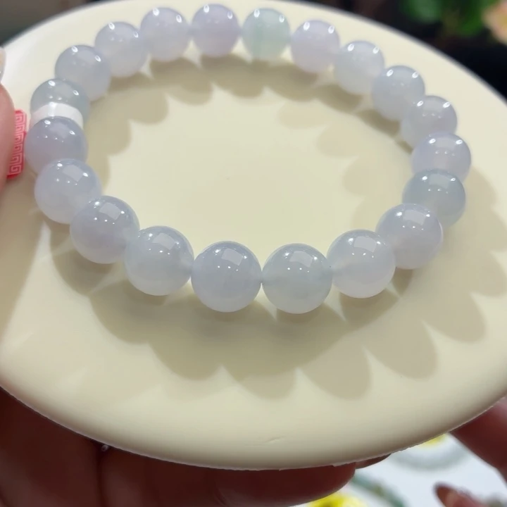 未镶嵌手链翡翠冰胶莫兰迪卡9.8
