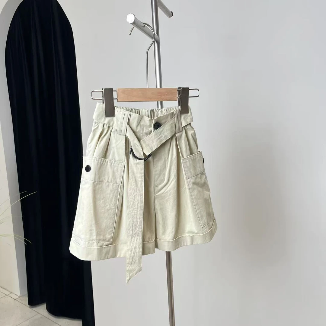 新款休闲中裤米色D30 8182禾