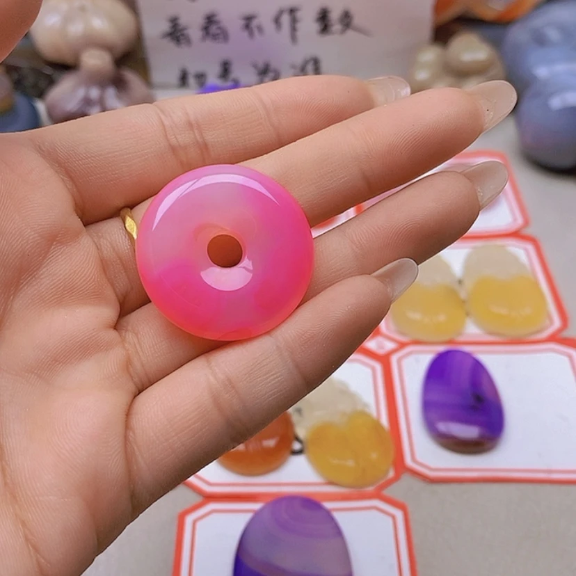 【闪购商品】未镶嵌玛瑙/玉髓珠宝半成品瑾**已