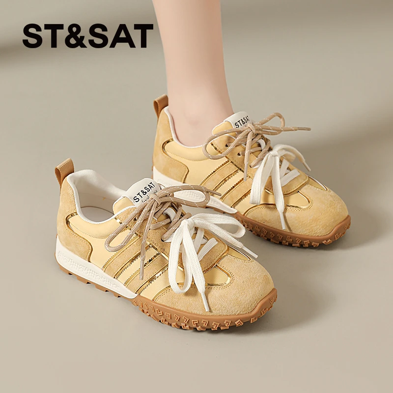 星期六增高休闲鞋2025新款春季百搭小白鞋厚底运动明星同款阿甘鞋