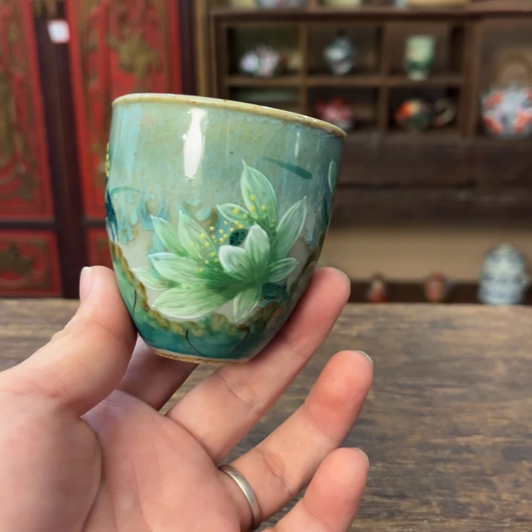 柴烧手工手绘陶瓷