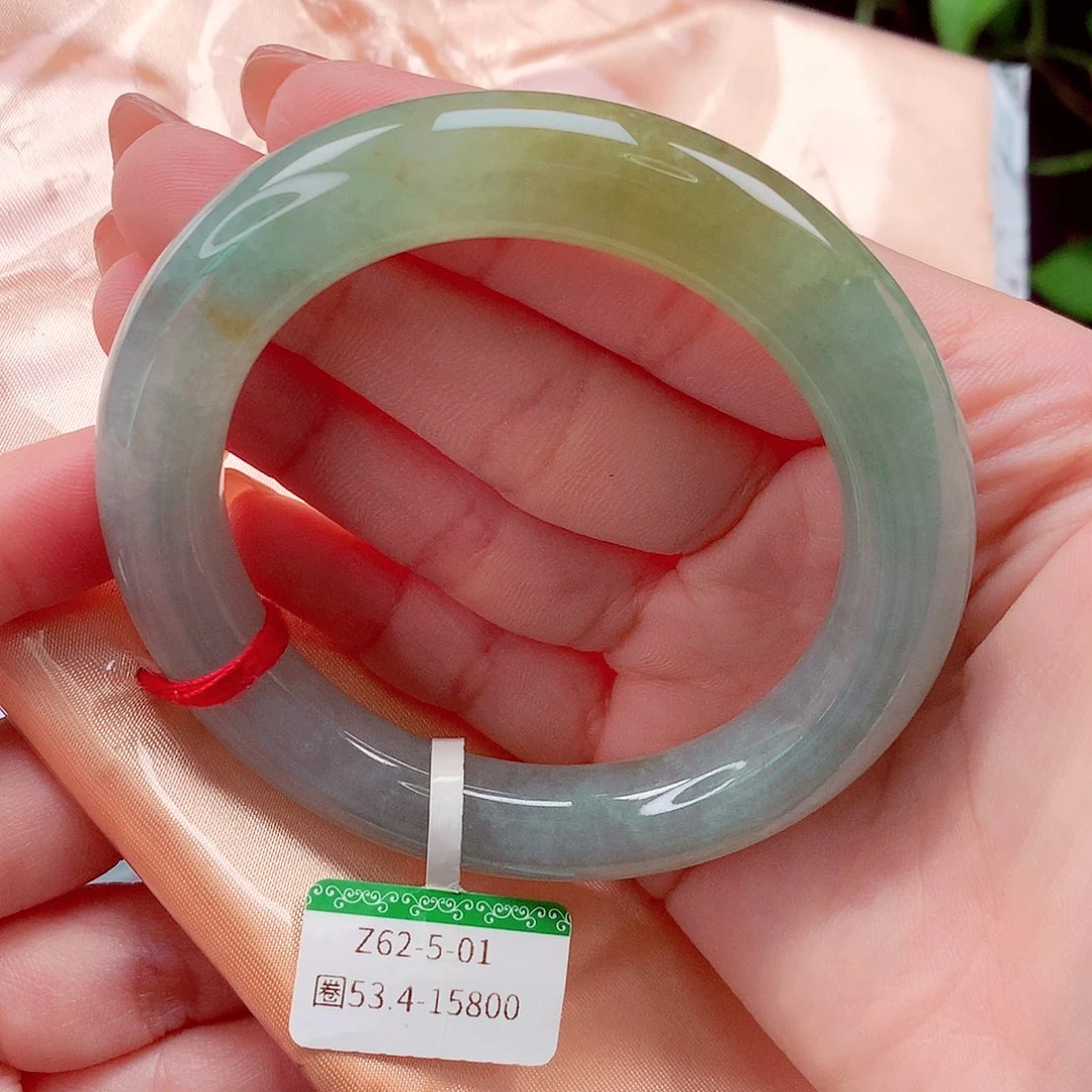 翡翠未镶嵌手镯53.4