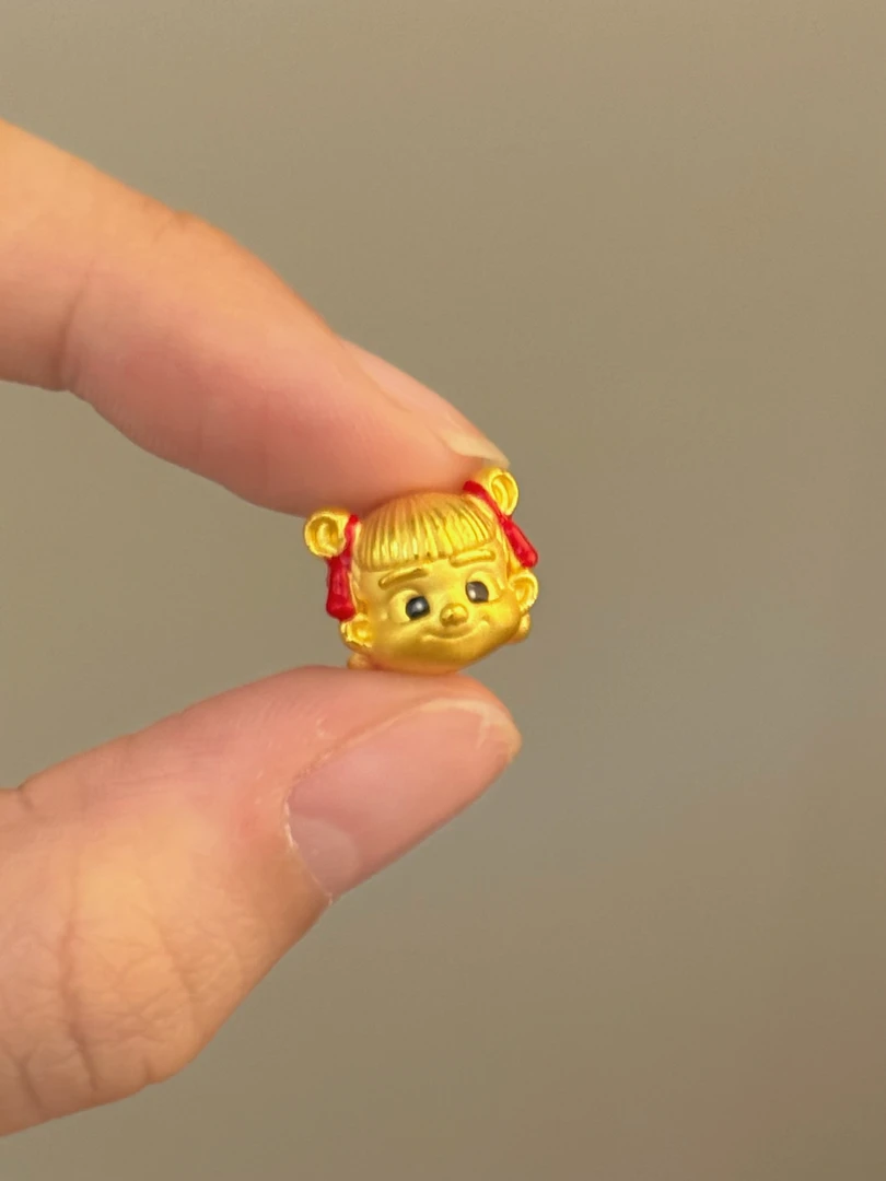 贝贝黄金 足金999 萌萌哪吒 珐琅彩 转运珠 101