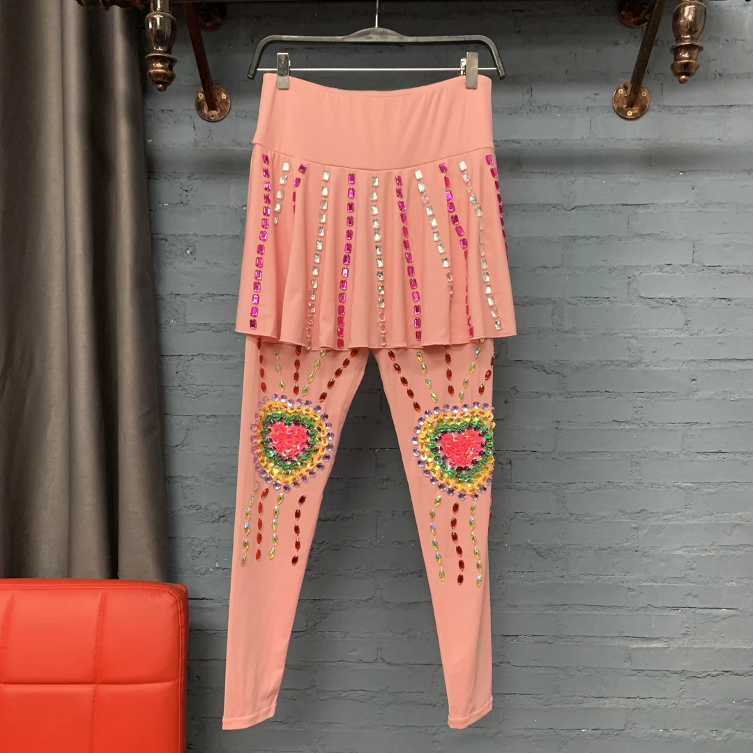 减龄粉色显瘦假两件百褶裙鲨鱼裤