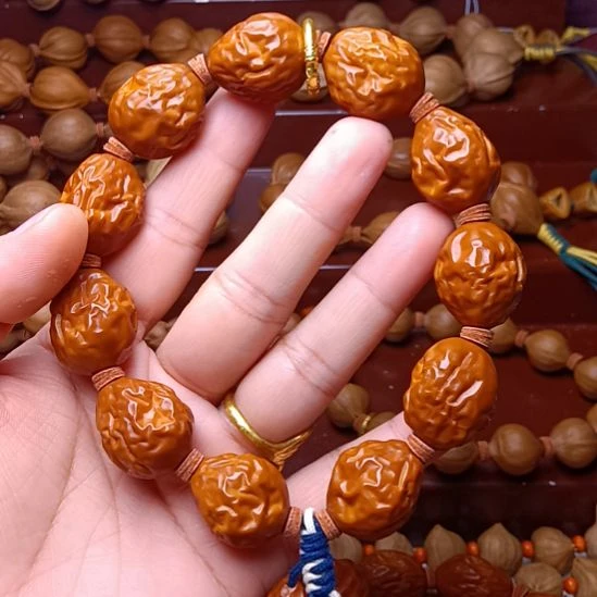 @***雄手串/手链橄榄核橄榄核手串铁核大枣1.8左右