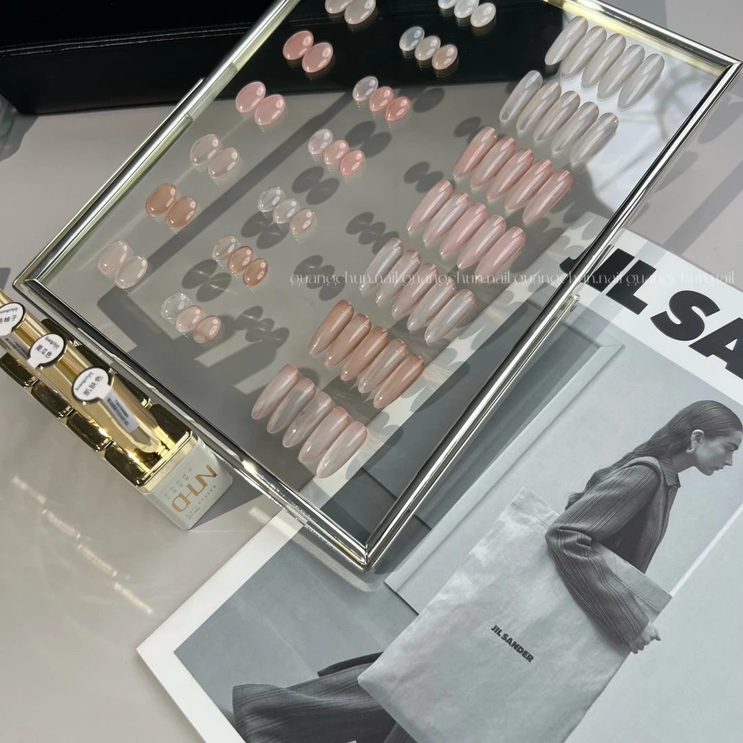 光纯美甲显白许研同款透色AI金系列色胶 单瓶 美甲店专用 J-112