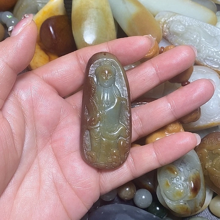 和田玉未镶嵌挂件?***变