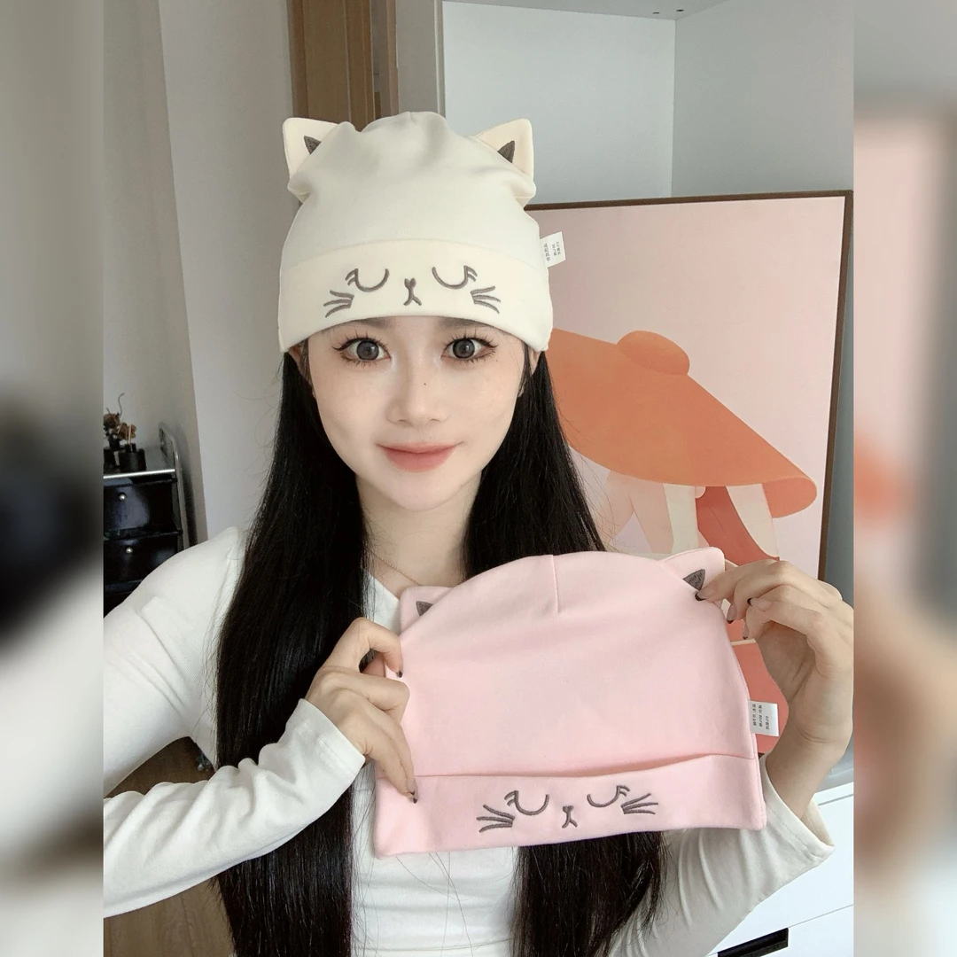 四季款产后月子发带高弹加宽加大孕妇坐月子保暖防风月子帽