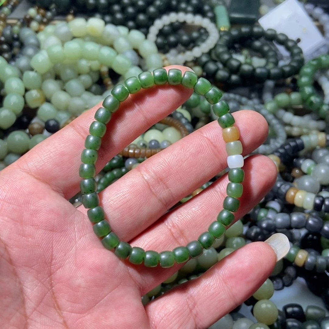 和田玉手链未镶嵌写*