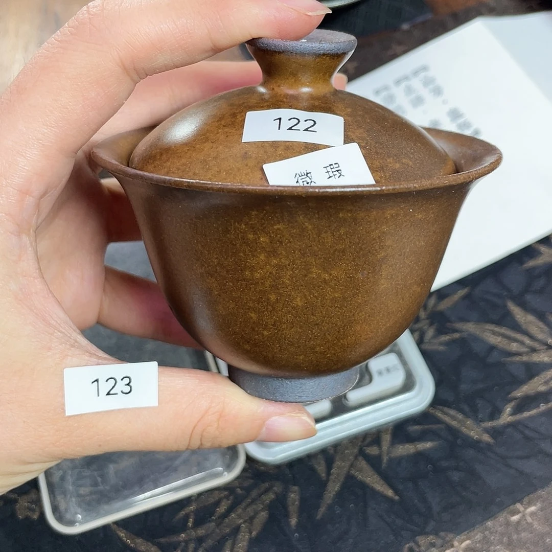 茶盏122 福临号建盏柴烧薄胎微瑕