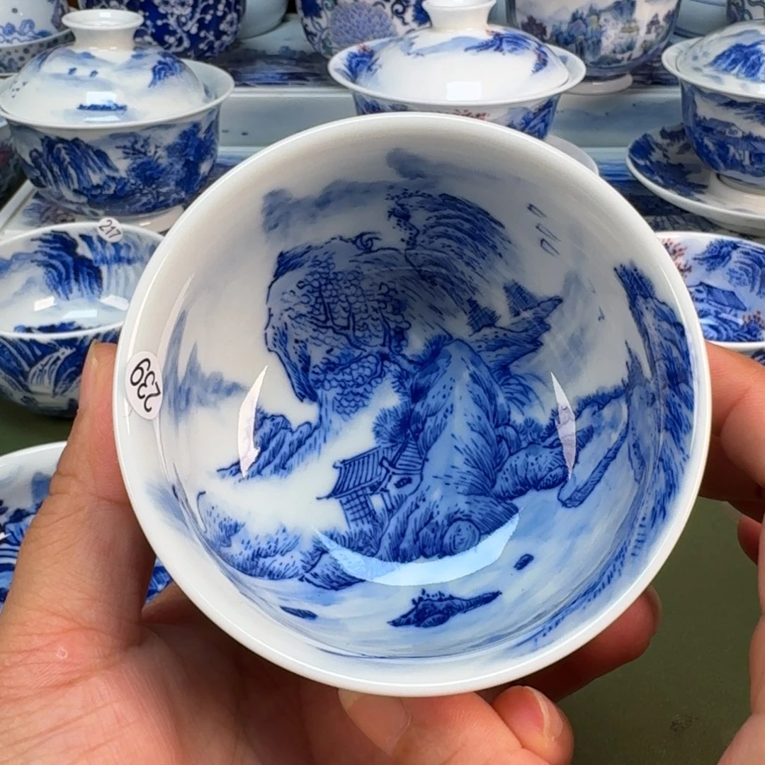 景德镇纯手绘茶具圆圆239