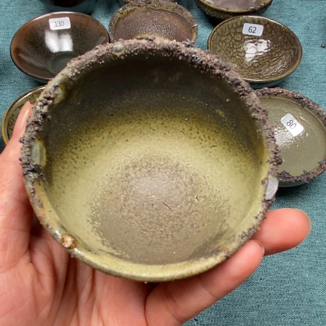 柴烧建盏茶盏茶杯133
