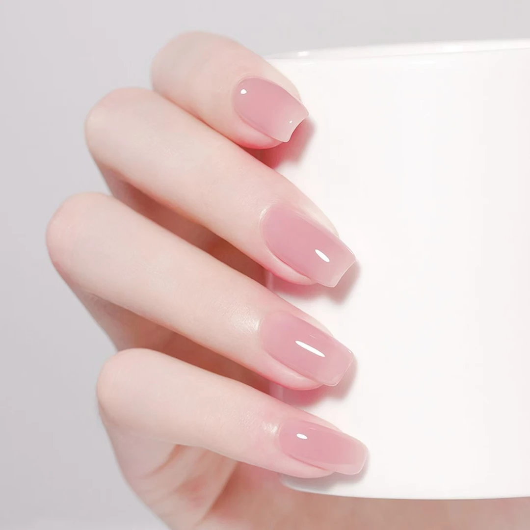 美甲指甲油裸色冰透免烤防水快干不可撕持久不掉色夏季显白美甲油