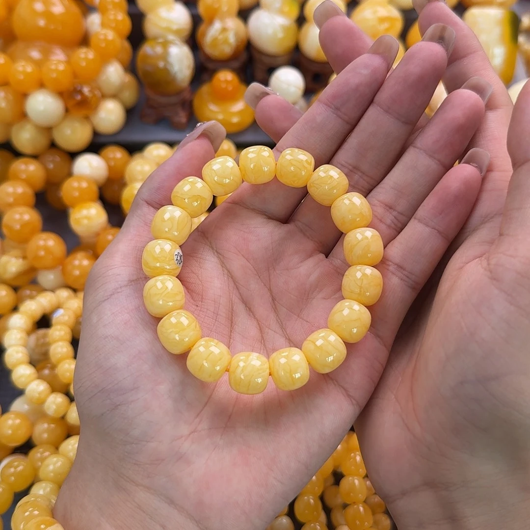 蜜蜡未镶嵌珠宝奇石同料13mm