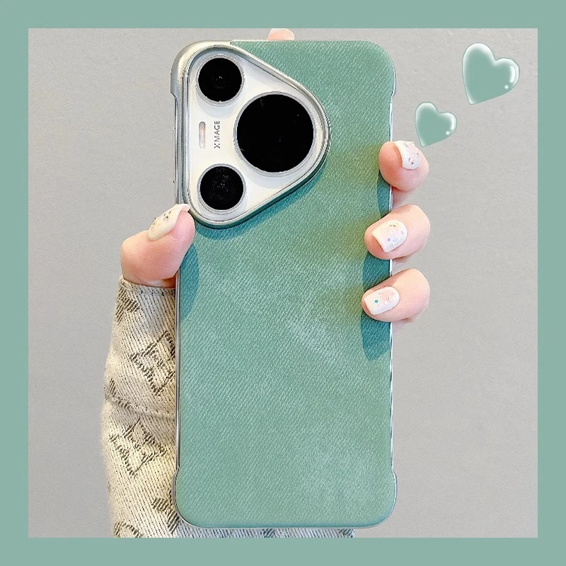 【无边框】适用华为pura70pro+手机壳ins复古牛仔纹mate70pro超薄