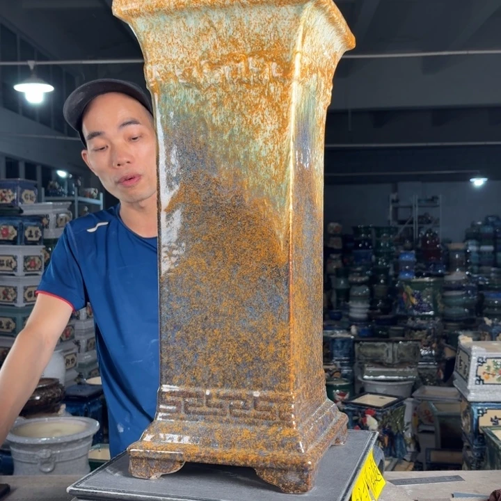 一风堂石湾花盆 内19高53