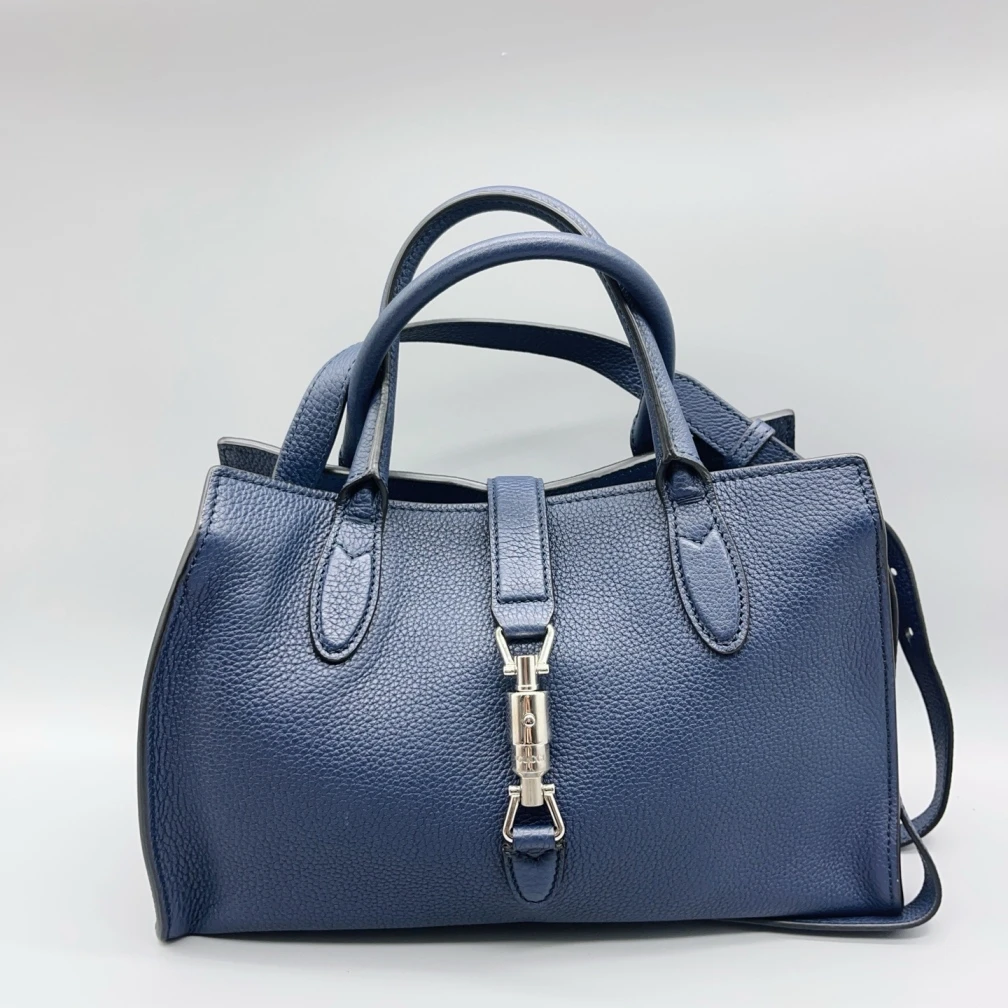 95新 GUCCI/古驰  蓝色手提单肩包  1670 3278