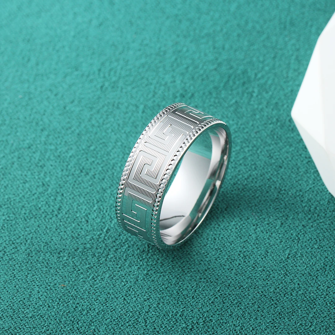 PT990 回字纹戒指 CN1033