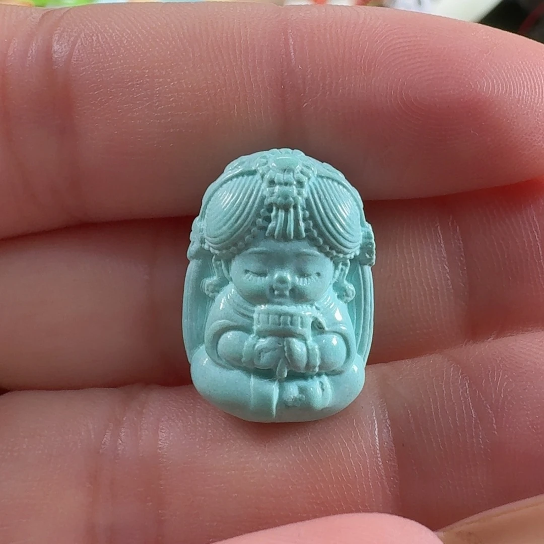 绿松石未镶嵌颈饰