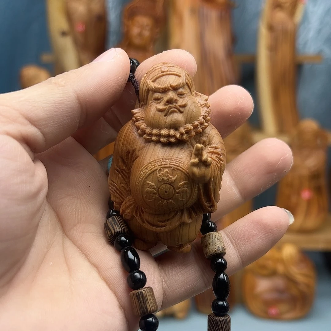 木柏木摆件手把件