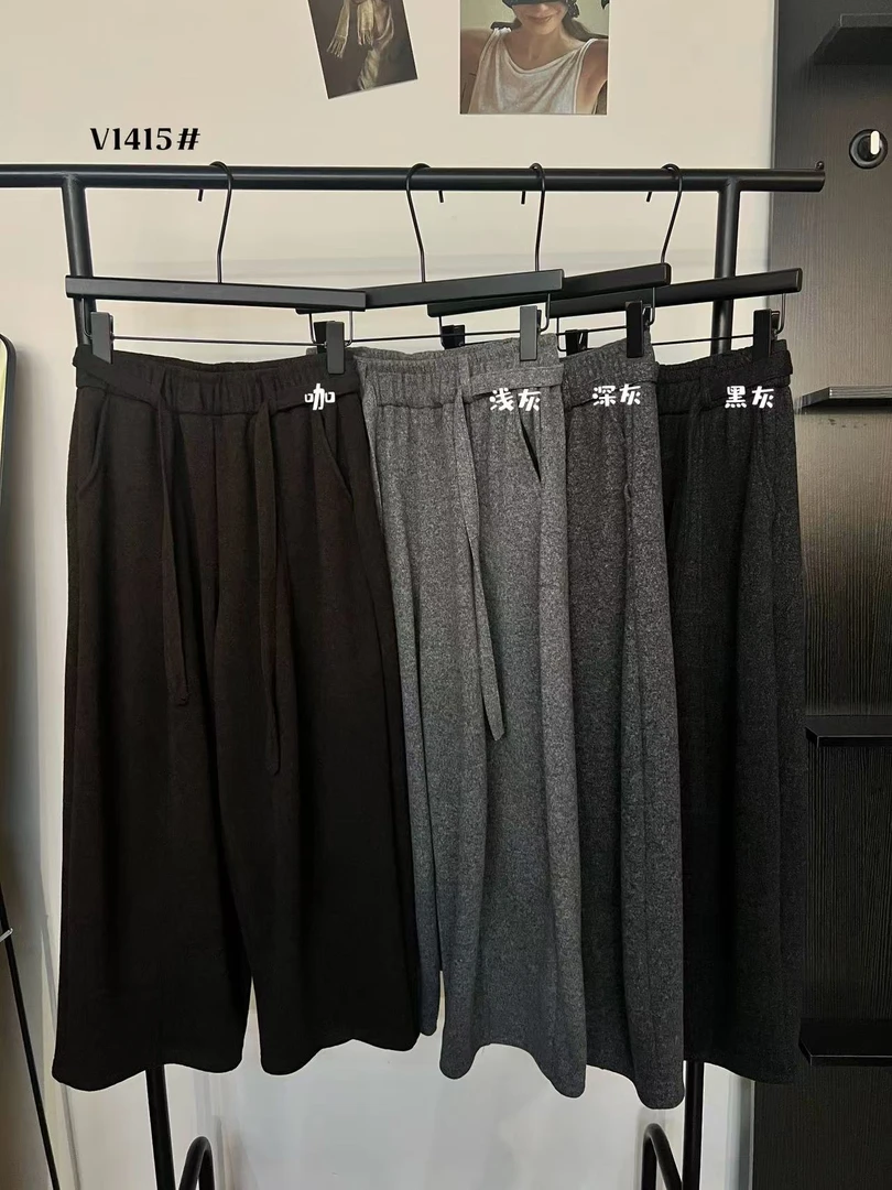 米多多  十里#1415#时尚气质加绒奶奶裤