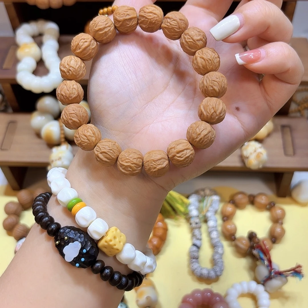 星月菩提手串全品猴头毒液素圈