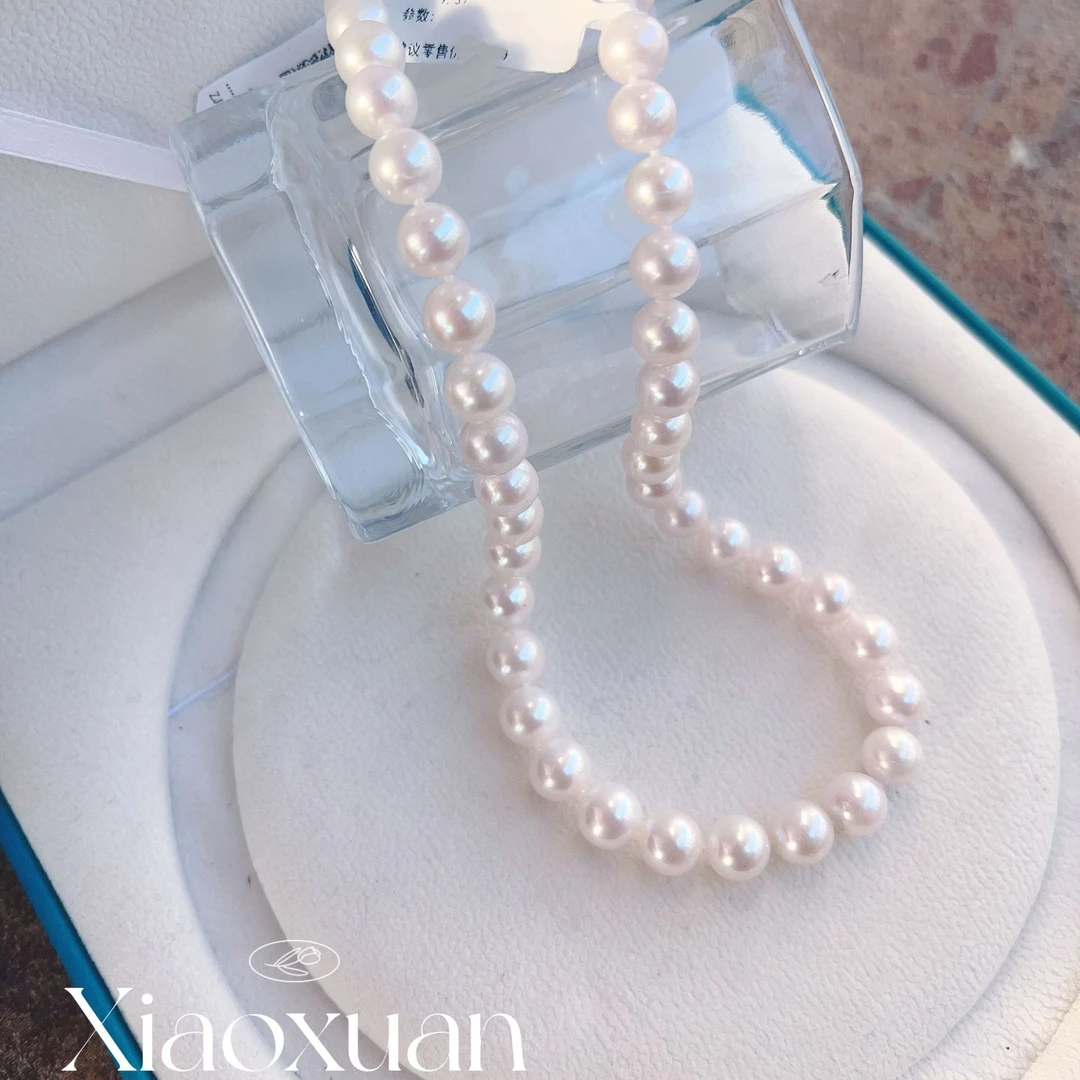 【小宣】初雪 天然珍珠项链8.3-9.3mm/S925 GRD
