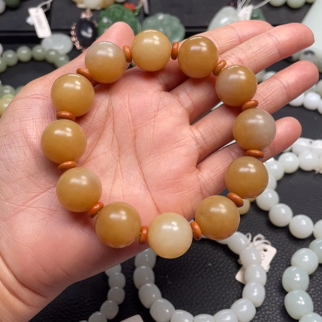 五***石和田玉未镶嵌手链